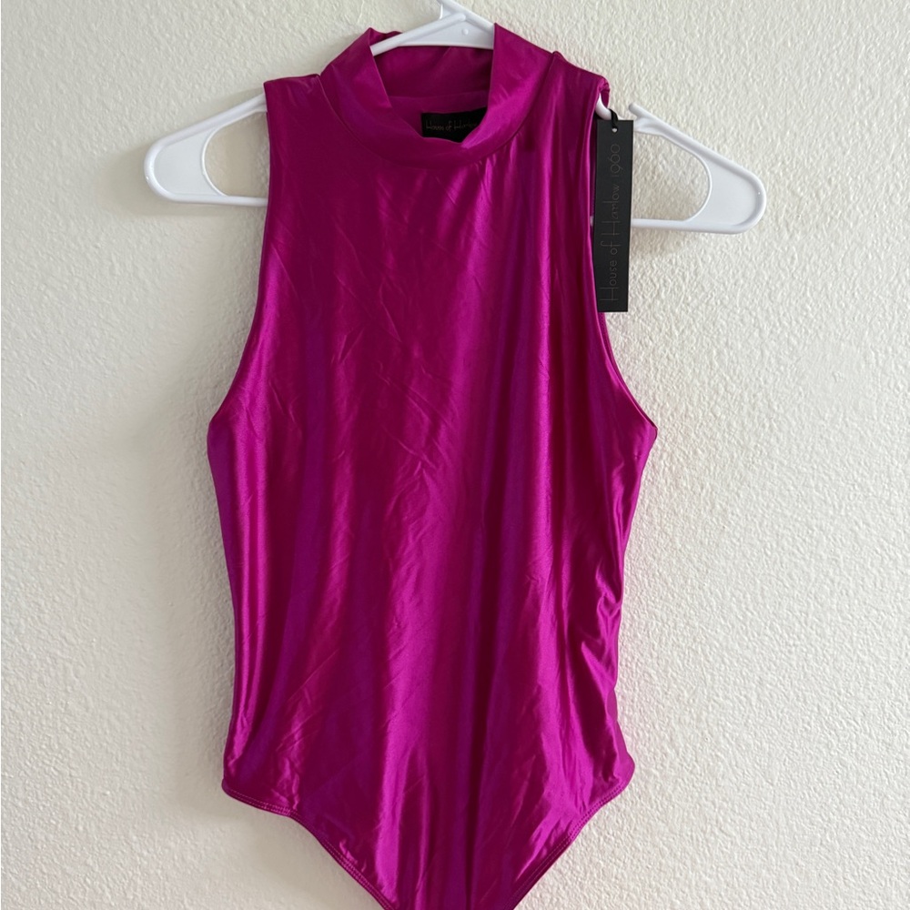 House of Harlow 1960 Hot Pink Bodysuit